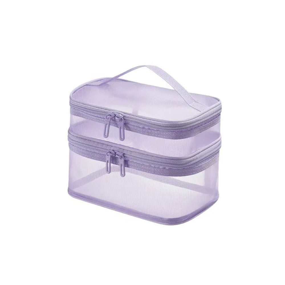 Bathroom Cosmetic Luxury Organiser Wholesale Travel Makeup Bag Transparent Cosmetic Storage Organizer Portable Toiletry Bag Skincare Makeup Carrier Vacation Travel Essentials Beauty Organizer Waterproof Cosmetic Case