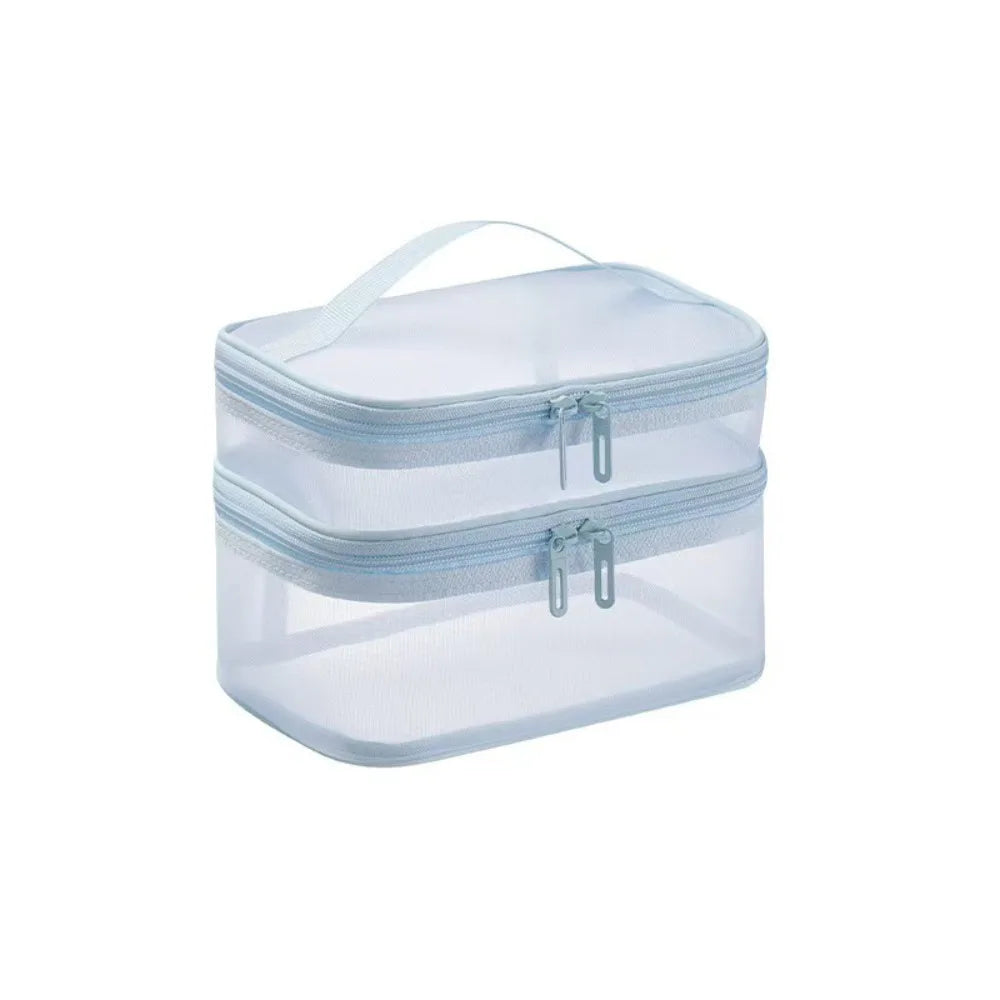 Bathroom Cosmetic Luxury Organiser Wholesale Travel Makeup Bag Transparent Cosmetic Storage Organizer Portable Toiletry Bag Skincare Makeup Carrier Vacation Travel Essentials Beauty Organizer Waterproof Cosmetic Case