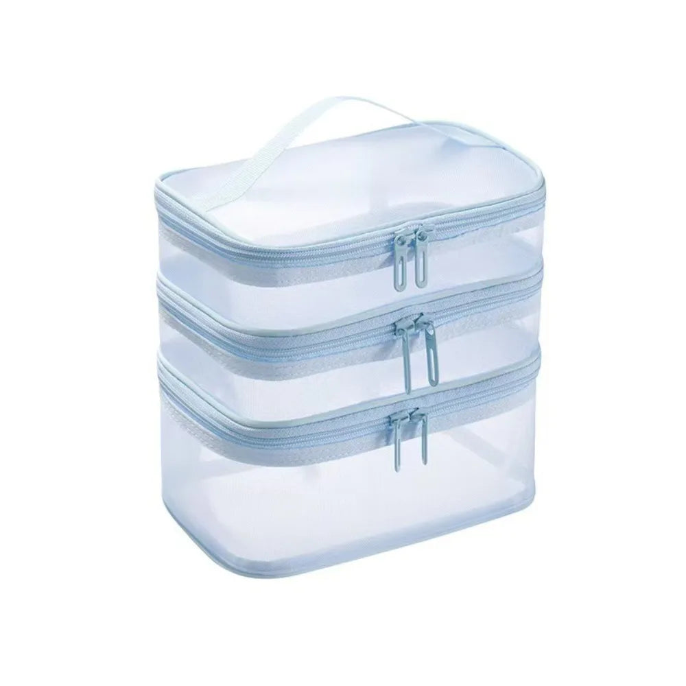 Bathroom Cosmetic Luxury Organiser Wholesale Travel Makeup Bag Transparent Cosmetic Storage Organizer Portable Toiletry Bag Skincare Makeup Carrier Vacation Travel Essentials Beauty Organizer Waterproof Cosmetic Case