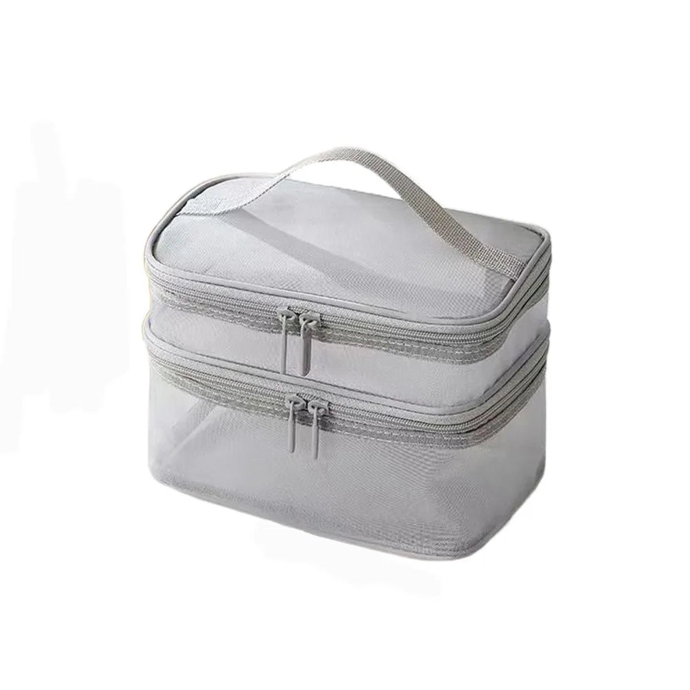 Bathroom Cosmetic Luxury Organiser Wholesale Travel Makeup Bag Transparent Cosmetic Storage Organizer Portable Toiletry Bag Skincare Makeup Carrier Vacation Travel Essentials Beauty Organizer Waterproof Cosmetic Case