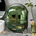 Luxury Bathroom Cosmetic Organiser Travel Makeup Storage Box with Clear Dustproof Cover Portable Vanity Skincare Display Case Large Capacity Drawer Beauty Organizer Wholesale Home Hotel Countertop Gift