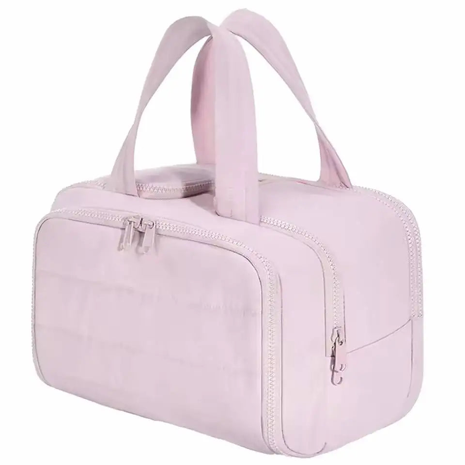Multi Pockets Cosmetic Bag Female Travel Wash Handbag Bathroom Partition Shower Makeup Pouch Waterproof Toiletries Organizer
