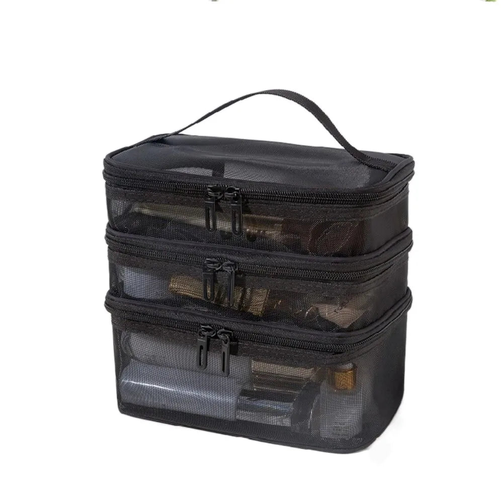 Bathroom Cosmetic Luxury Organiser Wholesale Travel Makeup Bag Transparent Cosmetic Storage Organizer Portable Toiletry Bag Skincare Makeup Carrier Vacation Travel Essentials Beauty Organizer Waterproof Cosmetic Case